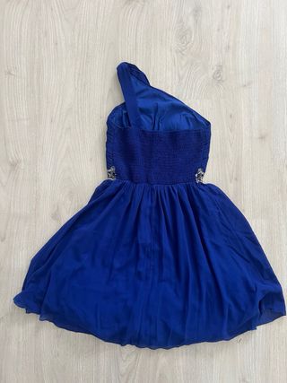 Vestido de fiesta azul de pedrería Little Mistress