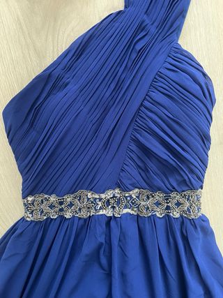 Vestido de fiesta azul de pedrería Little Mistress