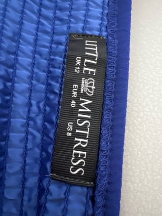 Vestido de fiesta azul de pedrería Little Mistress