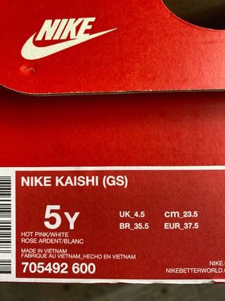Deportivas Nike Kaishi Rosa Talla 37,5