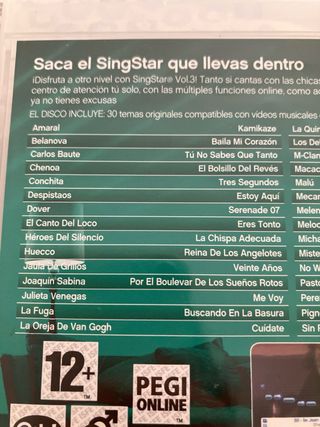 Singstar Vol.3 PS3 Karaoke
