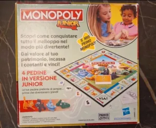 Gioco da tavolo Monopoli Junior Hasbro Gaming nuov