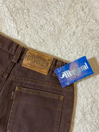 Pantalones vaqueros Mayoral marrones rectos