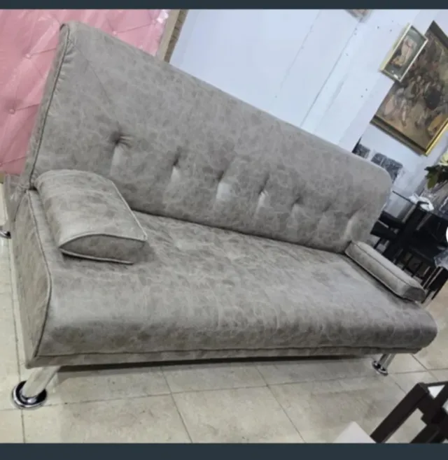 Sofá Cama Beige/Gris