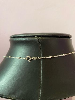 Collar de estrella plateada