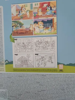 Puzzle Bluey 4x48 MaxiFloor Lisciani Nuevo