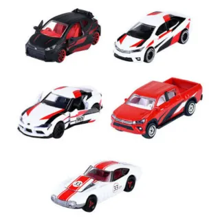 Pack 5 Coches Toyota Racing Majorette