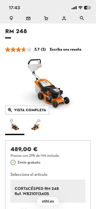 Cortacésped Stihl Naranja