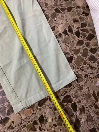 Pantalón ancho cargo Y2K beige/verde