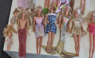 Lote 20 Muñecas Barbie Años 90