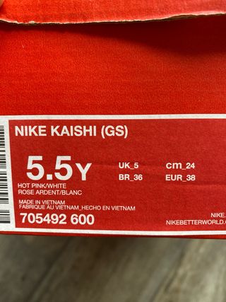 Deportivas Nike Kaishi Rosa Talla 38