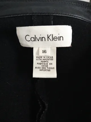 Blazer Calvin Klein Piel Negro