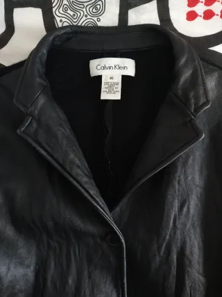 Blazer Calvin Klein Piel Negro