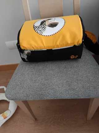 Alzador silla infantil con diseño de cebra