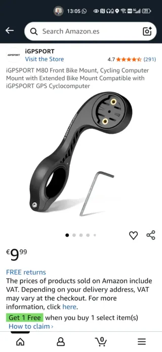 Soporte Manillar iGPSPORT M80