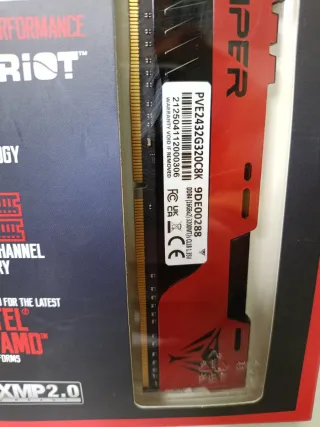 Patriot Viper Elite II DDR4 32GB (2x16GB) 3200MHz