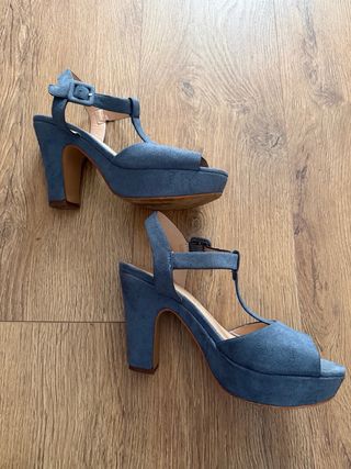 Sandalias azules mujer talla 38