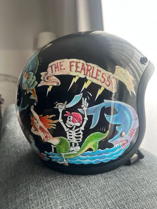 Casco Moto DMD Jet Vintage Fate Loves