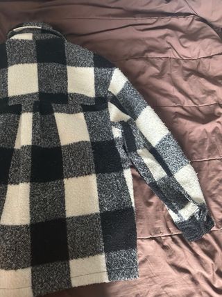 Chaqueta cuadros blanco y negro