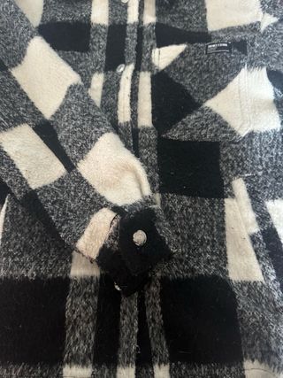 Chaqueta cuadros blanco y negro