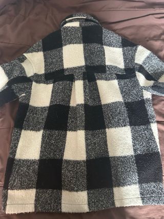 Chaqueta cuadros blanco y negro