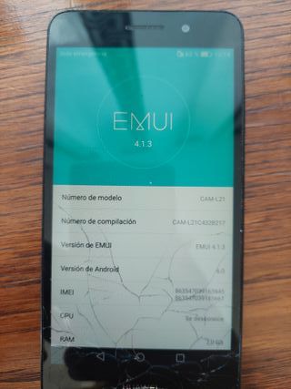 Móvil Huawei Negro Multicolor