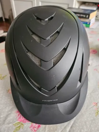 Casco de equitación negro