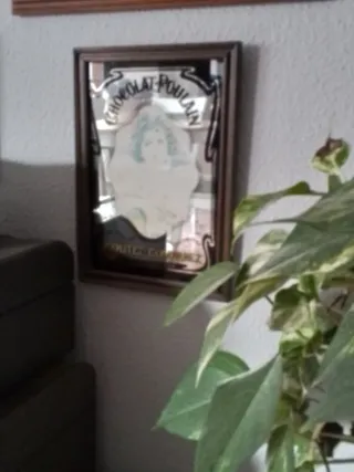 Cuadro Espejo Vintage Chocolate Poulain