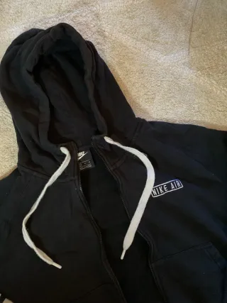 Nike air zip hoddie black white sportswear sport X
