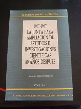 1907-1987. La junta para ampliación de estudios e