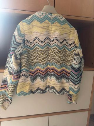 Chaqueta estampada multicolor