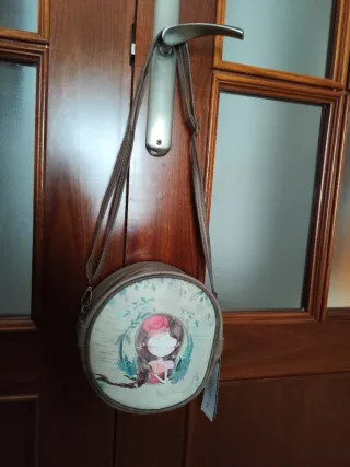 Bolso bandolera redondo niña