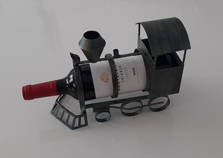 Locomotora botellero de metal