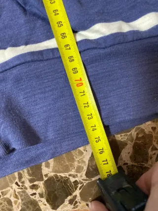 DC Shoes Sudadera con Cremallera Azul y Rayas