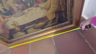 Cuadro La Santa Cena metal antiguo