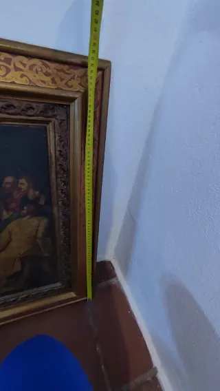 Cuadro La Santa Cena metal antiguo