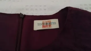 Vestido Tintoretto Morado Gasa