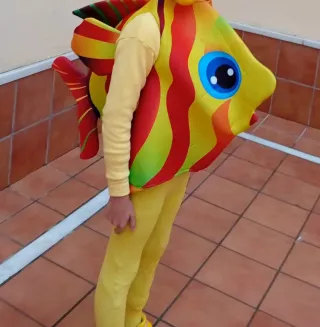 Disfraz de pez colorido