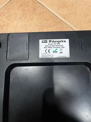 Báscula de baño Orbegozo