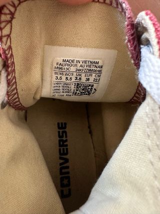 Converse mujer talla 36 rojas