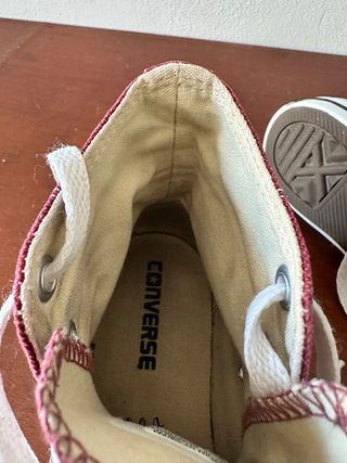 Converse mujer talla 36 rojas