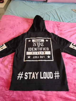 Sudadera con capucha negra Talla L