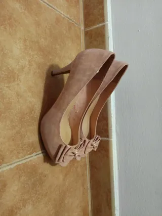 Zapatos de fiesta beige/rosa