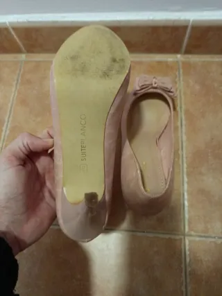 Zapatos de fiesta beige/rosa