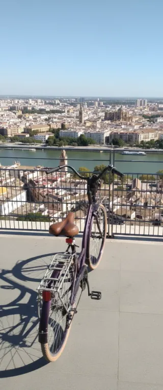 Bicicleta Paseo Mujer Btwin Morado