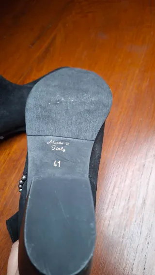 Stivaletti nabuk neri