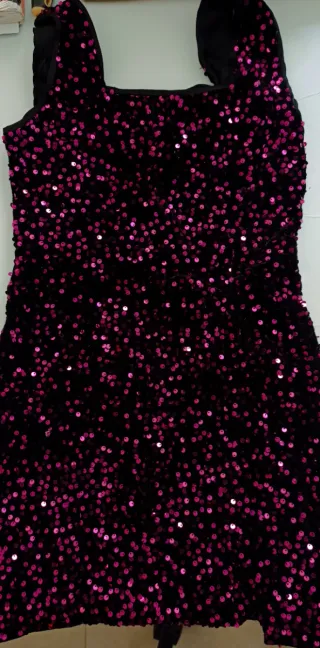 Vestido rojo lentejuelas