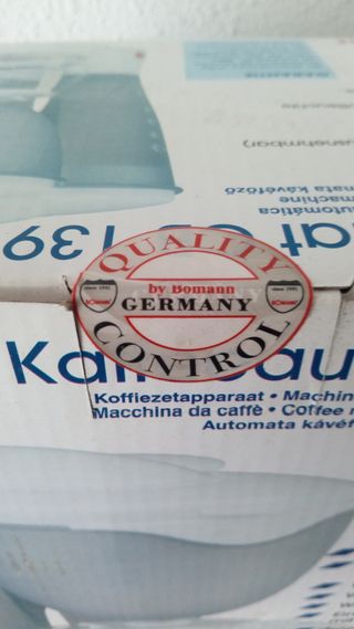 Cafetera de goteo Bomann a estrenar