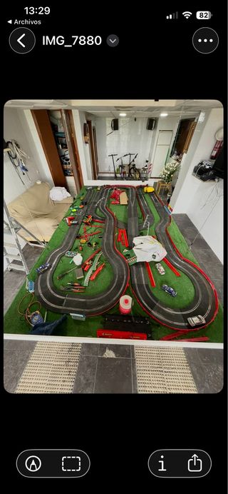 Scalextric completo con varios coches