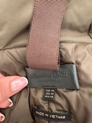 Abrigo plumon Massimo Dutti